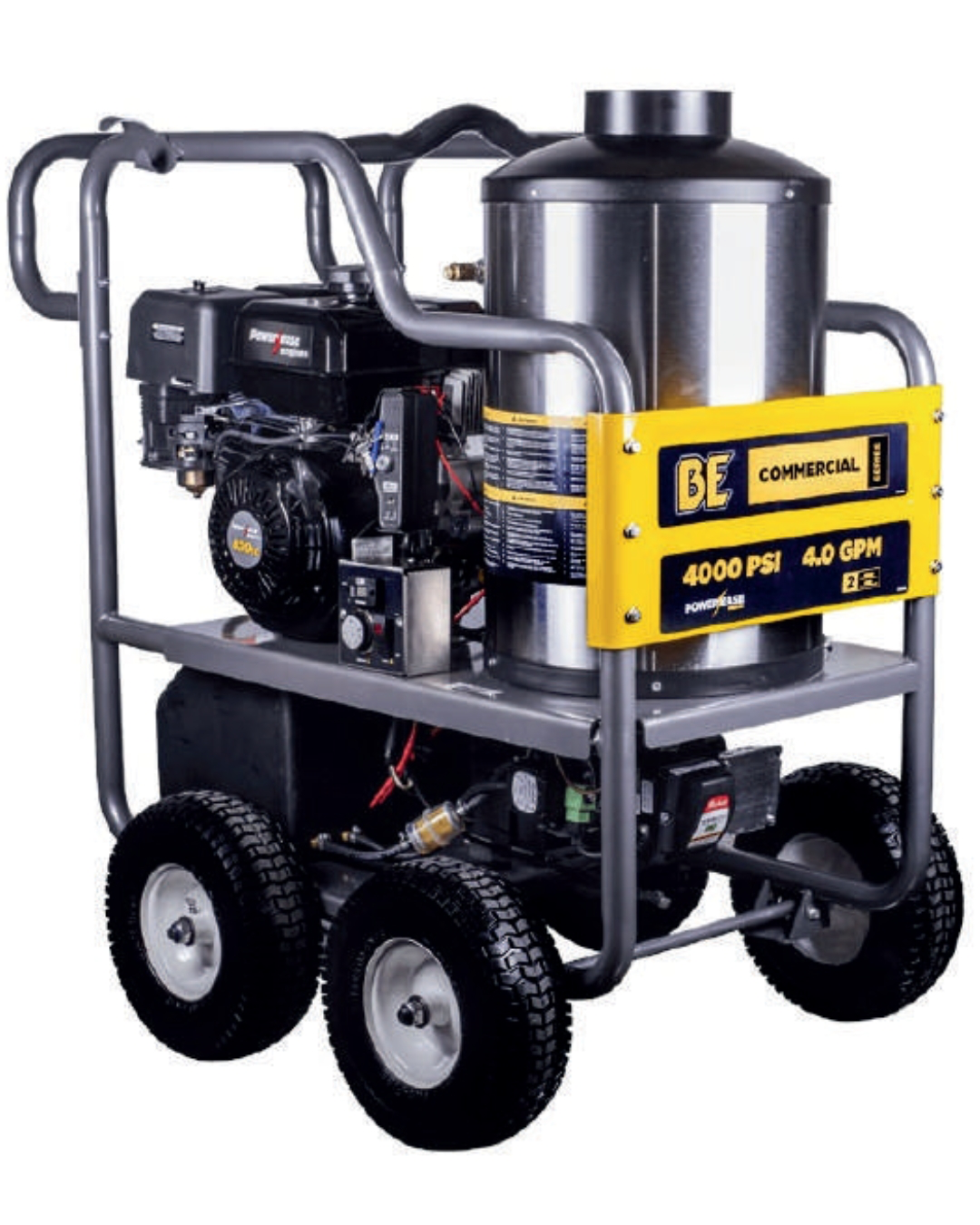 HIDROLAVADORA AUTÓNOMA GASOLINA – AGUA CALIENTE, BE 4000 PSI MOTOR HONDA GX390